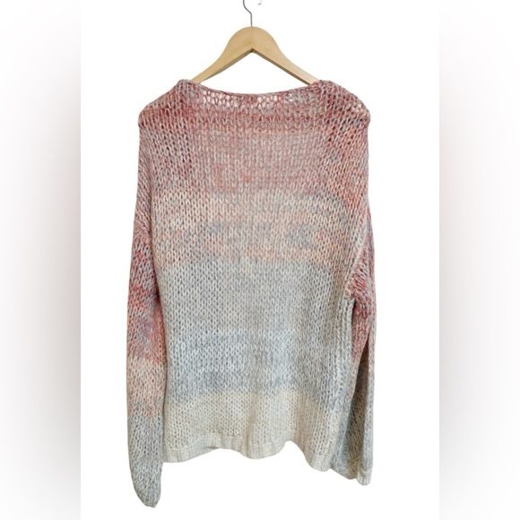 Sundance Ombre Wool Blend Knit Chunky Boho Hippie Open Front Cardigan Size M/L - Picture 4 of 7